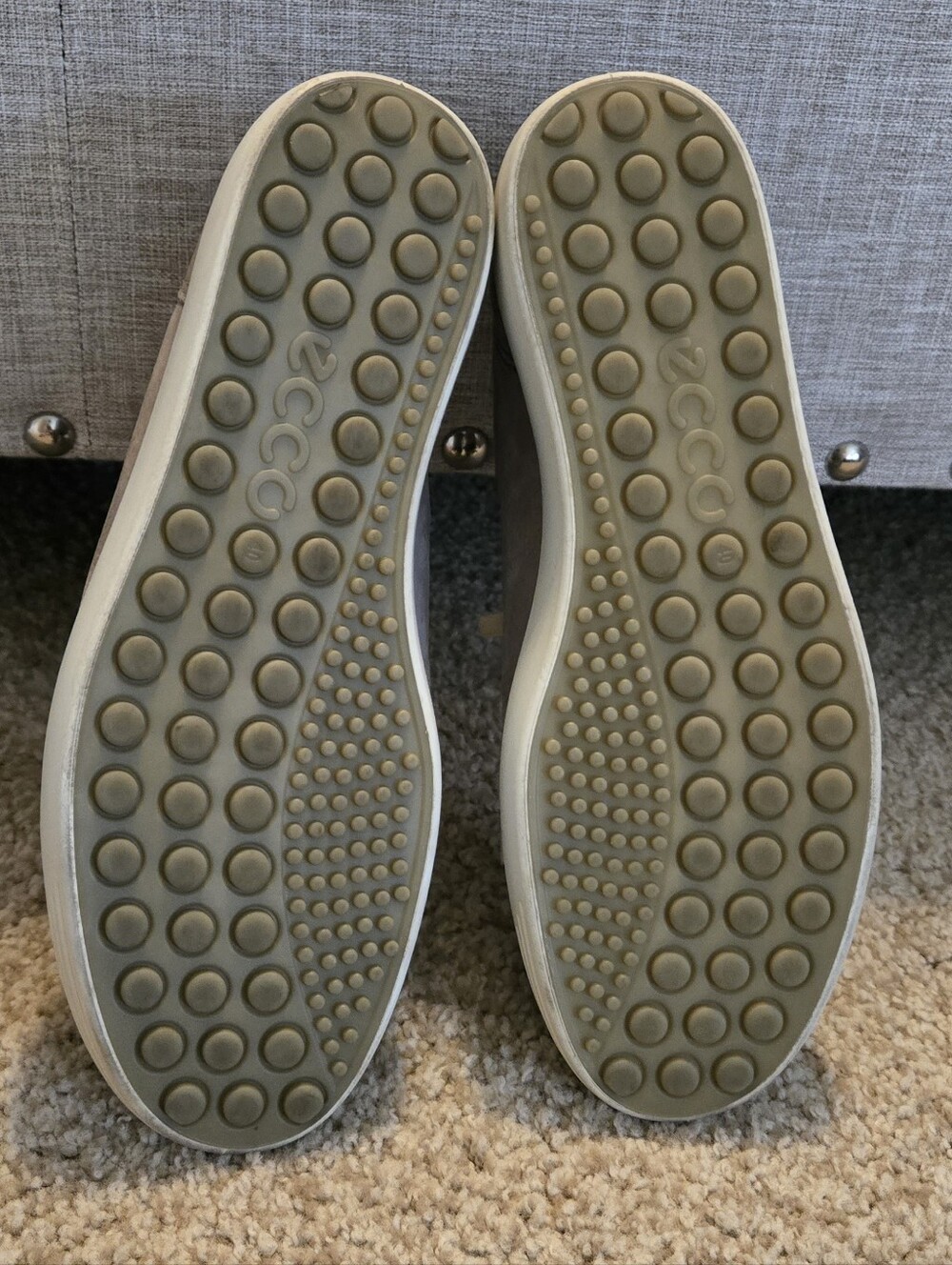 ECCO Soft 7 Gray Nubuck Women's Sneakers Sz 9 - Picture 4 of 6